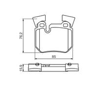 Pastillas de freno 0 986 494 421 BOSCH para BMW 3 Touring 3 1 3 Descapotable