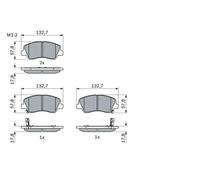 Pastillas de freno 0 986 494 563 BOSCH para KIA HYUNDAI