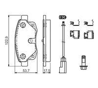 Pastillas de freno 0 986 494 614 BOSCH para FORD TRANSIT Autobús