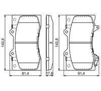 Pastillas de freno 0 986 494 693 BOSCH para NISSAN PATROL VI