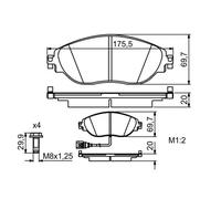 Pastillas de freno 0 986 494 704 BOSCH para VW SEAT SKODA AUDI CUPRA