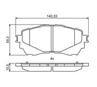Pastillas de freno 0 986 494 793 BOSCH para MAZDA 6 Sedán 6 Station Wagon