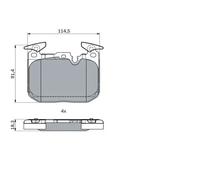 Pastillas de freno 0 986 494 947 BOSCH para BMW 1 3 4 Coupé 3 Gran Turismo i8
