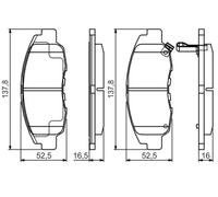 Pastillas de freno 0 986 495 153 BOSCH para HONDA CR-V I