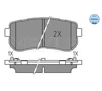 Pastillas de freno 025 256 7716 MEYLE para KIA HYUNDAI