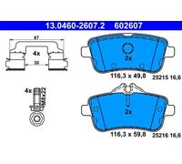 Pastillas de freno 13.0460-2607.2 ATE para MERCEDES-BENZ CLASE M CLASE GL GLE
