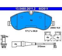 Pastillas de freno 13.0460-2611.2 ATE para FORD TOURNEO CUSTOM V362 Autobús