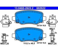Pastillas de freno 13.0460-2622.2 ATE para JEEP CHEROKEE CHEROKEE VAN