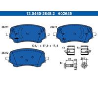 Pastillas de freno 13.0460-2649.2 ATE para FORD PUMA