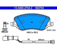Pastillas de freno 13.0460-2704.2 ATE para LANCIA THESIS