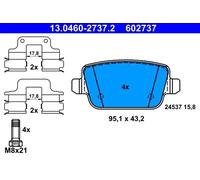 Pastillas de freno 13.0460-2737.2 ATE para LAND ROVER VOLVO