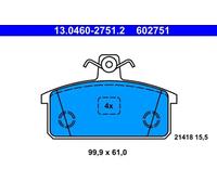 Pastillas de freno 13.0460-2751.2 ATE para IVECO MASSIF Station Wagon
