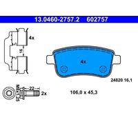 Pastillas de freno 13.0460-2757.2 ATE para RENAULT GRAND SCÉNIC III