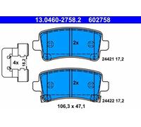 Pastillas de freno 13.0460-2758.2 ATE para OPEL INSIGNIA A INSIGNIA A Sedán