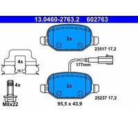 ATE Juego de 4 pastillas de freno para ALFA ROMEO Mi.To Ref. 13.0460-2763.2