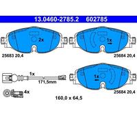 Pastillas de freno 13.0460-2785.2 ATE para VW SEAT AUDI SKODA CUPRA