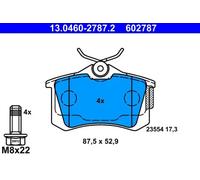 Pastillas de freno 13.0460-2787.2 ATE para SEAT AUDI VW SKODA