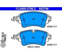 Pastillas de freno 13.0460-2796.2 ATE para AUDI VW