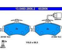 Pastillas de freno 13.0460-2806.2 ATE para VW GOLF III VENTO