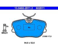 Pastillas de freno 13.0460-2811.2 ATE para SAAB 900 I Combi Coupe 9000 Hatchback