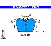 Pastillas de freno 13.0460-2826.2 ATE para ALFA ROMEO LANCIA FIAT