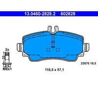 Pastillas de freno 13.0460-2828.2 ATE para MERCEDES-BENZ VANEO