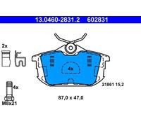 Pastillas de freno 13.0460-2831.2 ATE para MITSUBISHI VOLVO