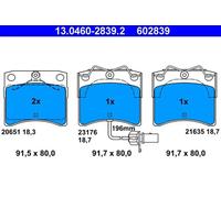 Pastillas de freno 13.0460-2839.2 ATE para VW TRANSPORTER T4 Autobús