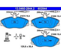 Pastillas de freno 13.0460-2844.2 ATE para PEUGEOT 607