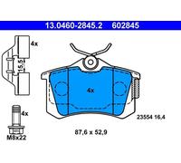 Pastillas de freno 13.0460-2845.2 ATE para RENAULT MEGANE II Station Wagon WIND