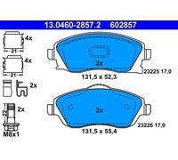 Pastillas de freno 13.0460-2857.2 ATE para OPEL MERIVA A Monospace CORSA C