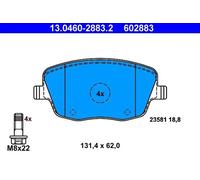 Pastillas de freno 13.0460-2883.2 ATE para SKODA VW SEAT