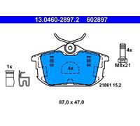 Pastillas de freno 13.0460-2897.2 ATE para SMART MITSUBISHI