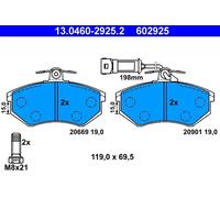 Pastillas de freno 13.0460-2925.2 ATE para AUDI 100 C3 Sedán 200 C3 Sedán