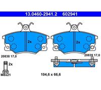 ATE Juego de 4 pastillas de freno 13.0460-2941.2 para Lancia Delta I (Fiat/Lancia/Autobianchi)