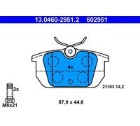 Pastillas de freno 13.0460-2951.2 ATE para ALFA ROMEO FIAT LANCIA