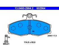 Pastillas de freno 13.0460-2964.2 ATE para SKODA VW