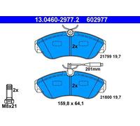 Pastillas de freno 13.0460-2977.2 ATE para PEUGEOT FIAT CITROËN