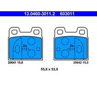 Pastillas de freno 13.0460-3011.2 ATE para ALFA ROMEO GTV ALFETTA GIULIETTA