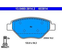 ATE Juego de 4 pastillas de freno para RENAULT: Mégane (Ref: 13.0460-3814.2)