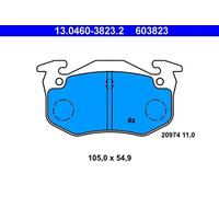 Pastillas de freno 13.0460-3823.2 ATE para CITROËN PEUGEOT