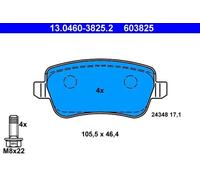 Pastillas de freno 13.0460-3825.2 ATE para FIAT CROMA