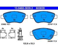 Pastillas de freno 13.0460-3839.2 ATE para OPEL CORSA D ADAM