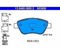 Pastillas de freno 13.0460-3850.2 ATE para FIAT PANDA PALIO PALIO Weekend 500