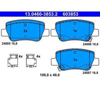 Pastillas de freno 13.0460-3853.2 ATE para TOYOTA AVENSIS Sedán