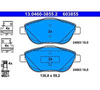 Pastillas de freno 13.0460-3855.2 ATE para CITROËN PEUGEOT DS OPEL