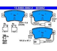 Frenado > Pastillas de freno > Juego de 4 pastillas de freno