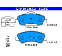 Pastillas de freno 13.0460-3867.2 ATE para CITROËN PEUGEOT