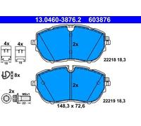 Pastillas de freno 13.0460-3876.2 ATE para PEUGEOT OPEL DS CITROËN VAUXHALL