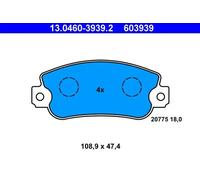 Pastillas de freno 13.0460-3939.2 ATE para FIAT SEAT
